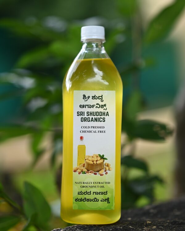 Groundnut Oil, Wood-Pressed, Cold-Pressed, Single-filtered