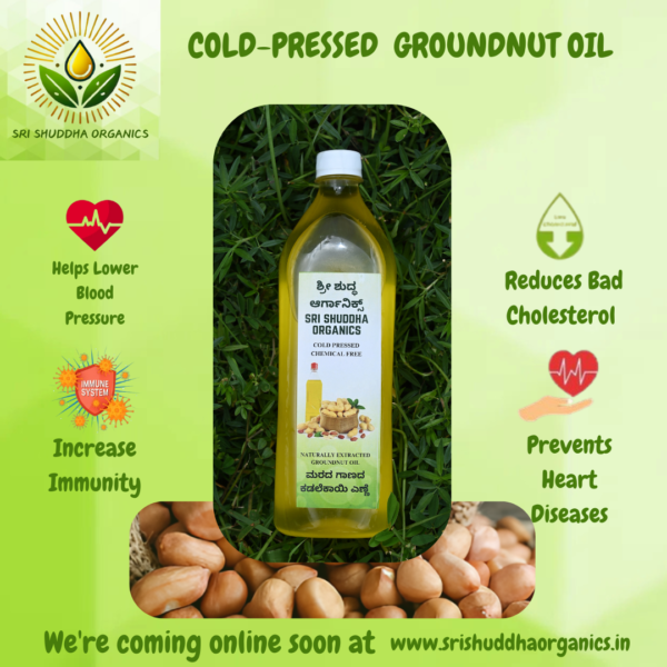 Groundnut Oil, Wood-Pressed, Cold-Pressed, Single-filtered - Image 3